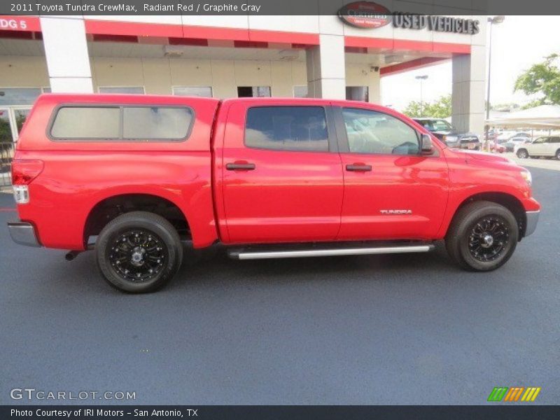Radiant Red / Graphite Gray 2011 Toyota Tundra CrewMax