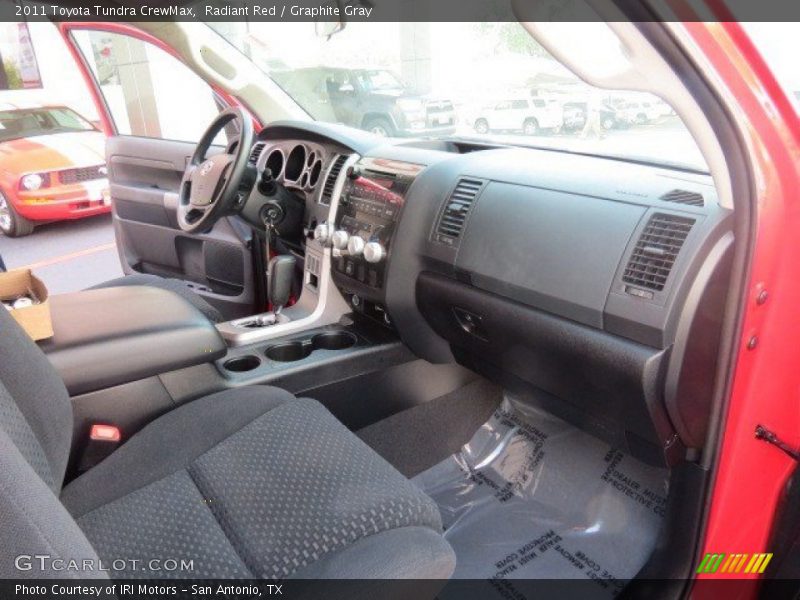 Radiant Red / Graphite Gray 2011 Toyota Tundra CrewMax