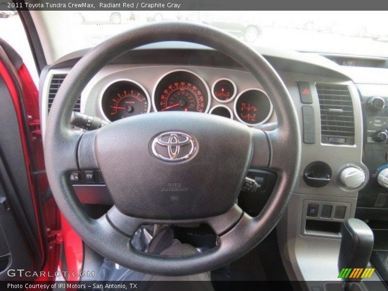 Radiant Red / Graphite Gray 2011 Toyota Tundra CrewMax
