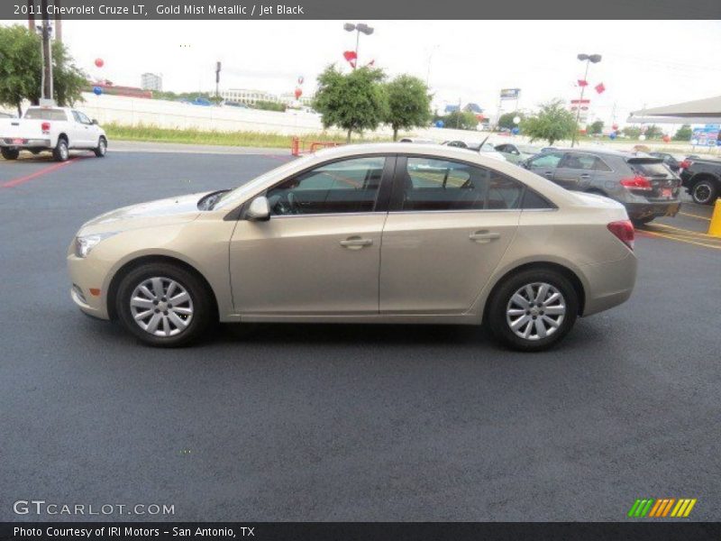 Gold Mist Metallic / Jet Black 2011 Chevrolet Cruze LT