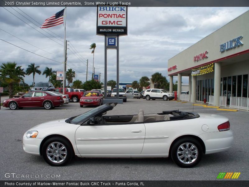 Stone White / Light Taupe 2005 Chrysler Sebring Limited Convertible