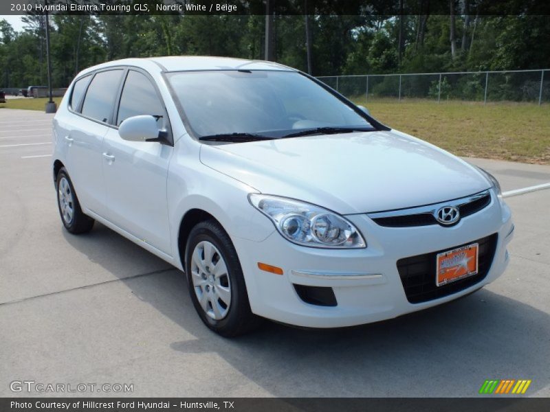 Nordic White / Beige 2010 Hyundai Elantra Touring GLS