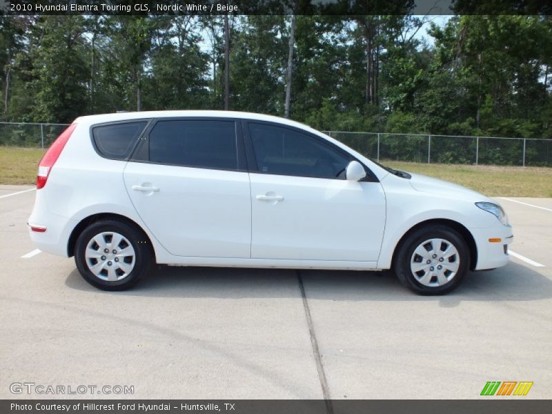 Nordic White / Beige 2010 Hyundai Elantra Touring GLS