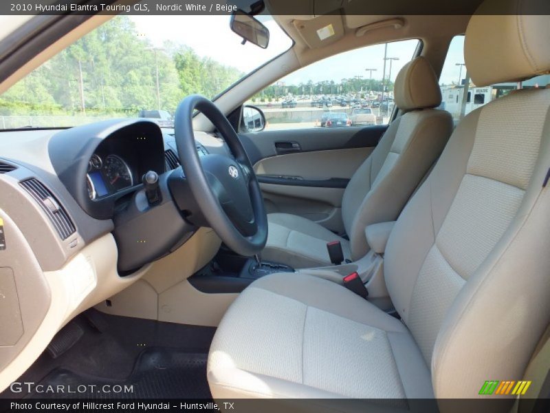 Nordic White / Beige 2010 Hyundai Elantra Touring GLS