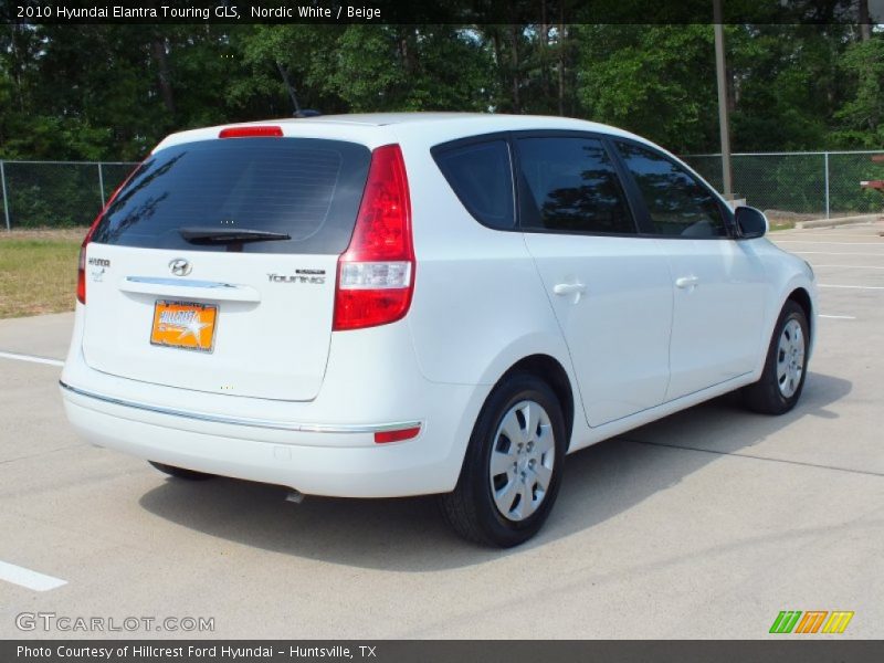 Nordic White / Beige 2010 Hyundai Elantra Touring GLS