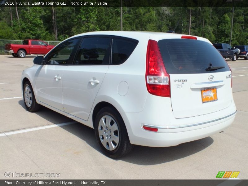 Nordic White / Beige 2010 Hyundai Elantra Touring GLS