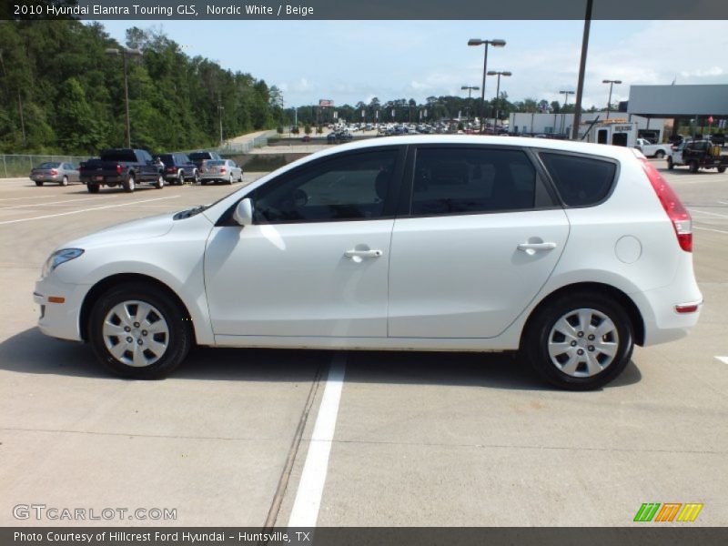 Nordic White / Beige 2010 Hyundai Elantra Touring GLS