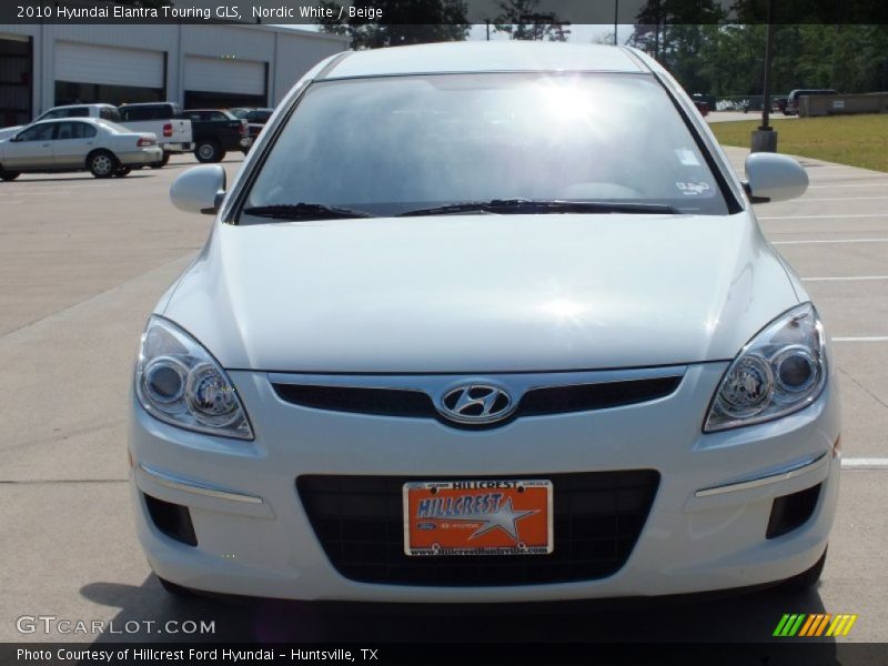 Nordic White / Beige 2010 Hyundai Elantra Touring GLS