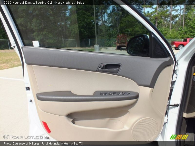 Nordic White / Beige 2010 Hyundai Elantra Touring GLS