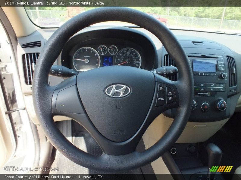 Nordic White / Beige 2010 Hyundai Elantra Touring GLS