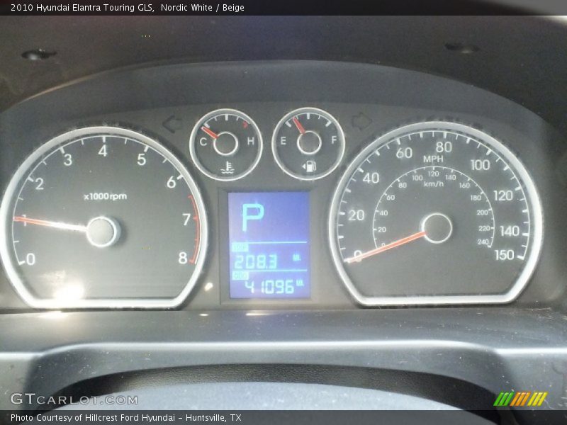 Nordic White / Beige 2010 Hyundai Elantra Touring GLS