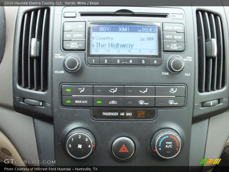 Nordic White / Beige 2010 Hyundai Elantra Touring GLS