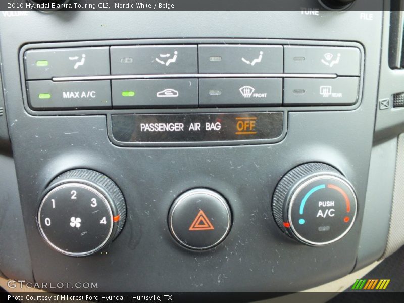 Nordic White / Beige 2010 Hyundai Elantra Touring GLS