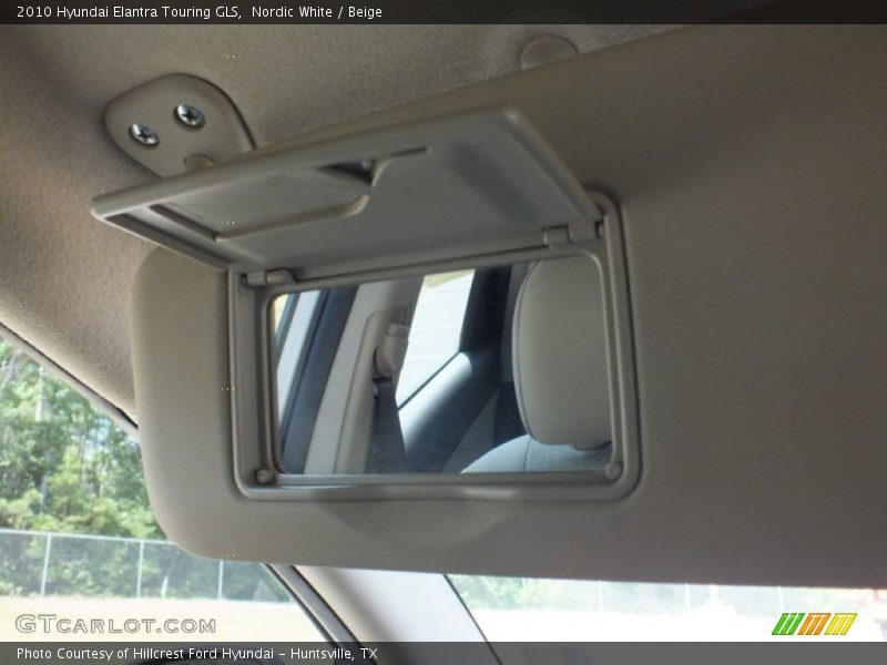 Nordic White / Beige 2010 Hyundai Elantra Touring GLS