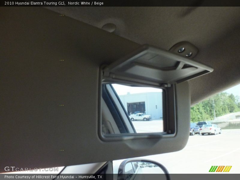 Nordic White / Beige 2010 Hyundai Elantra Touring GLS