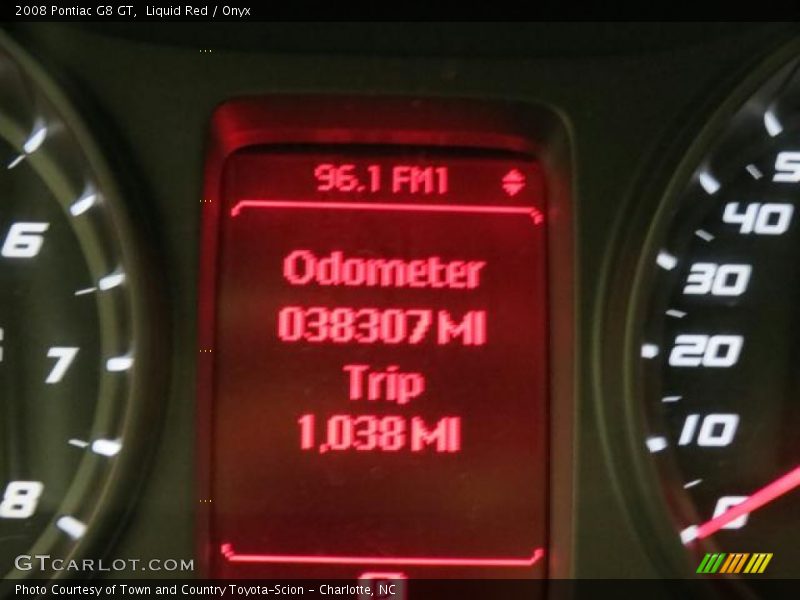 Liquid Red / Onyx 2008 Pontiac G8 GT