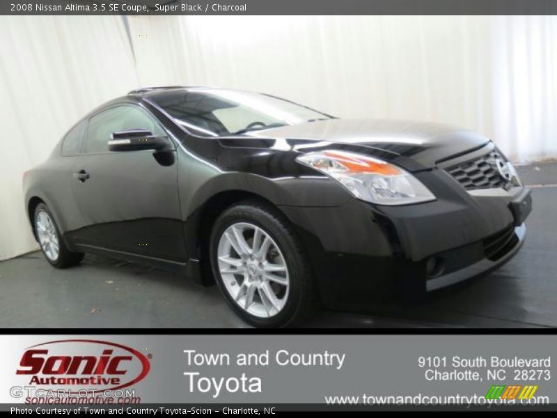 Super Black / Charcoal 2008 Nissan Altima 3.5 SE Coupe