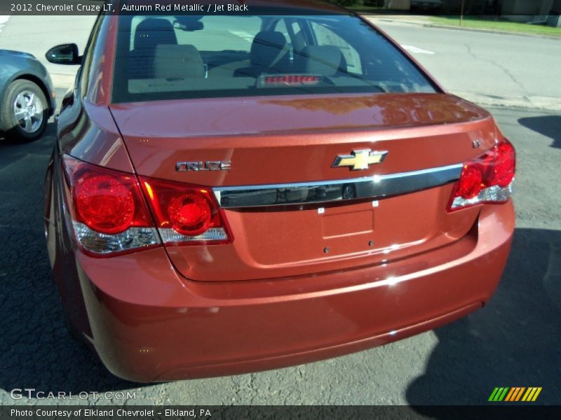 Autumn Red Metallic / Jet Black 2012 Chevrolet Cruze LT