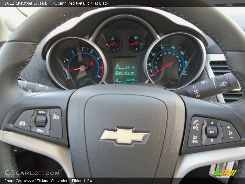 Autumn Red Metallic / Jet Black 2012 Chevrolet Cruze LT