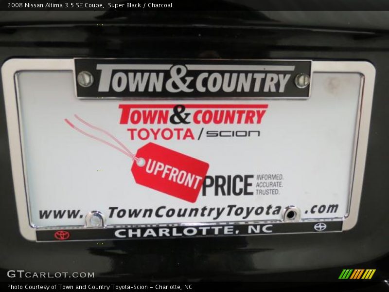 Super Black / Charcoal 2008 Nissan Altima 3.5 SE Coupe