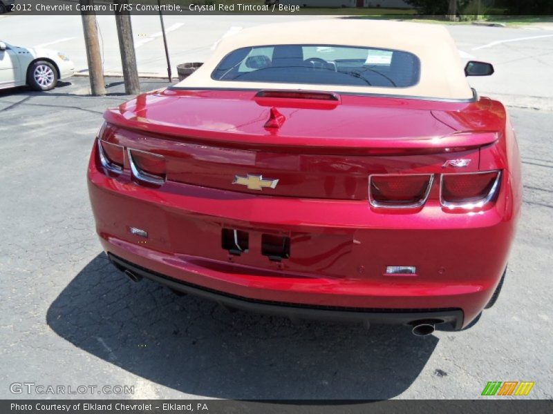  2012 Camaro LT/RS Convertible Crystal Red Tintcoat