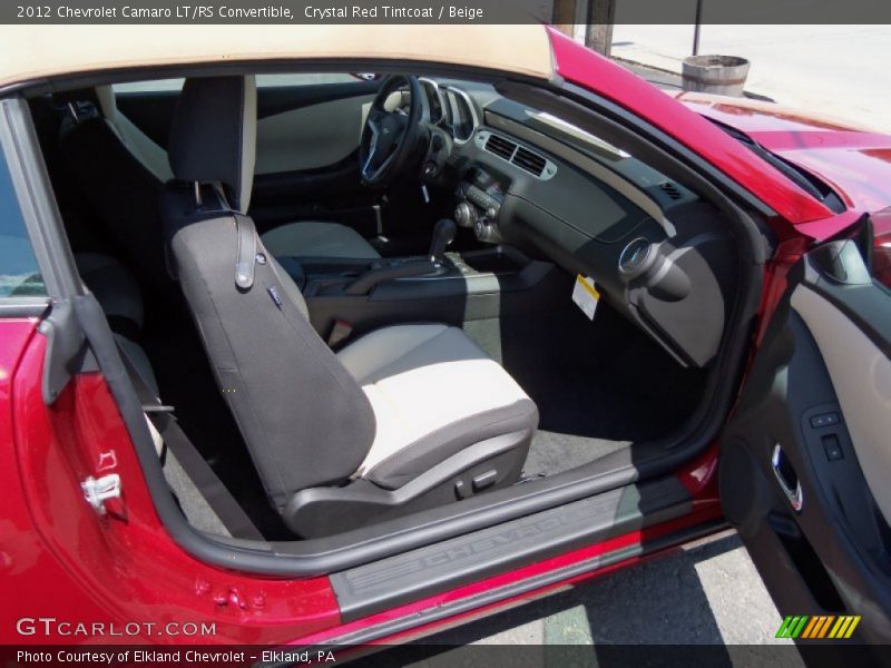 Crystal Red Tintcoat / Beige 2012 Chevrolet Camaro LT/RS Convertible