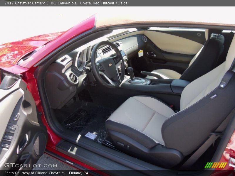  2012 Camaro LT/RS Convertible Beige Interior