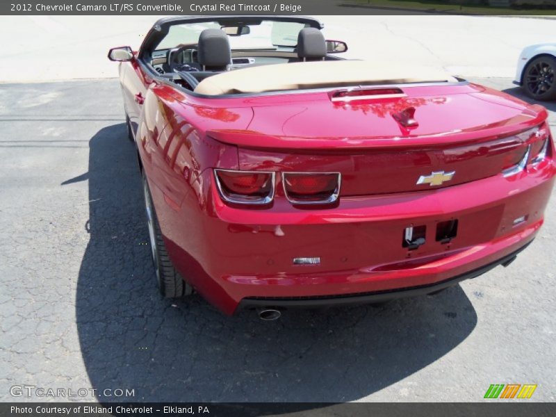 Crystal Red Tintcoat / Beige 2012 Chevrolet Camaro LT/RS Convertible