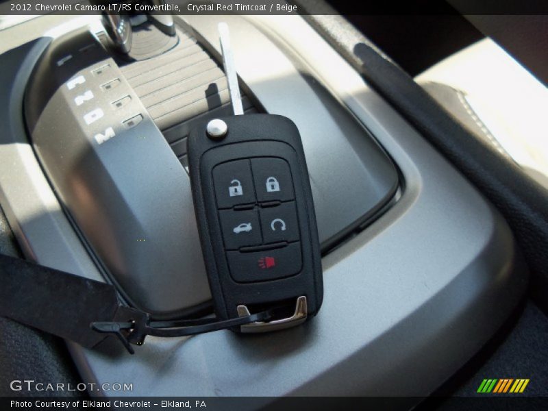 Keys of 2012 Camaro LT/RS Convertible
