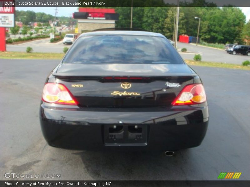 Black Sand Pearl / Ivory 2002 Toyota Solara SE Coupe