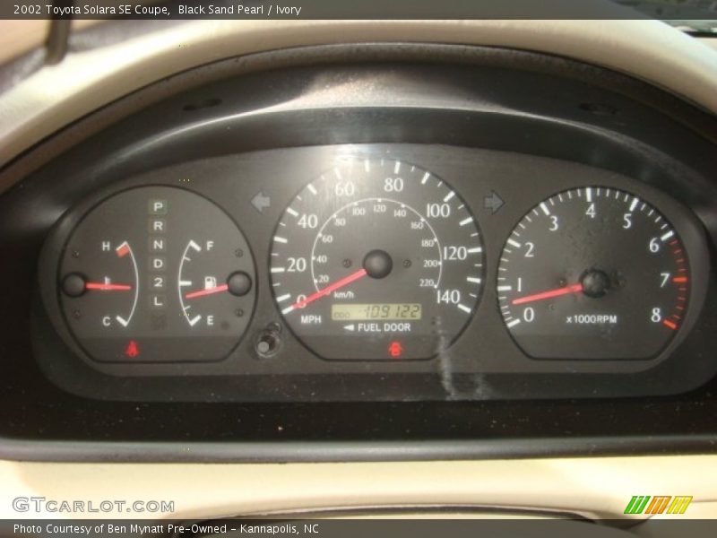 Black Sand Pearl / Ivory 2002 Toyota Solara SE Coupe