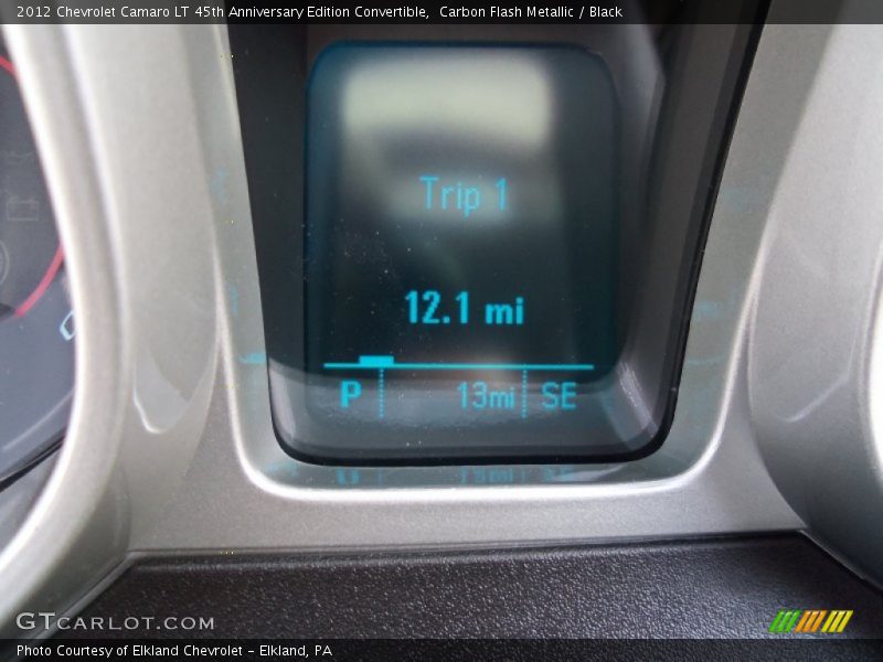 Carbon Flash Metallic / Black 2012 Chevrolet Camaro LT 45th Anniversary Edition Convertible