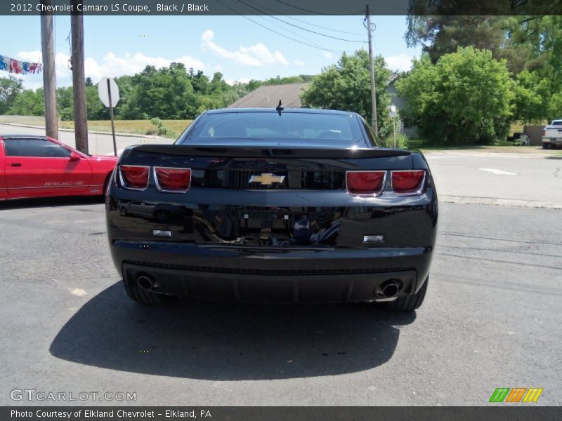 Black / Black 2012 Chevrolet Camaro LS Coupe