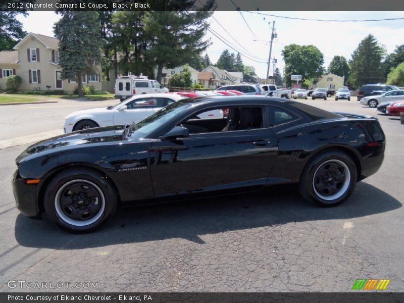 Black / Black 2012 Chevrolet Camaro LS Coupe