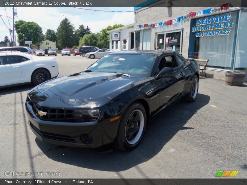 Black / Black 2012 Chevrolet Camaro LS Coupe