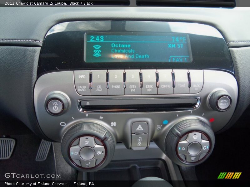 Controls of 2012 Camaro LS Coupe