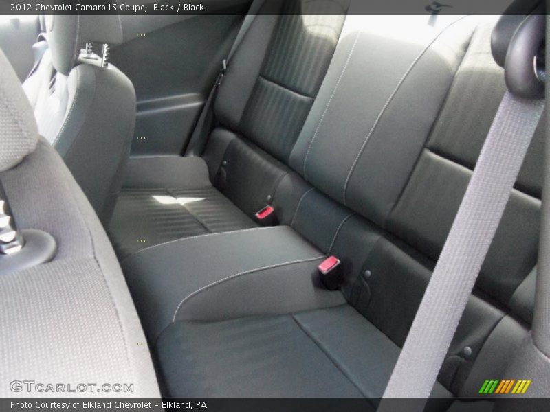 Rear Seat of 2012 Camaro LS Coupe