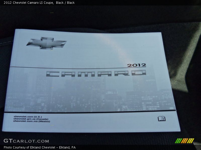 Books/Manuals of 2012 Camaro LS Coupe