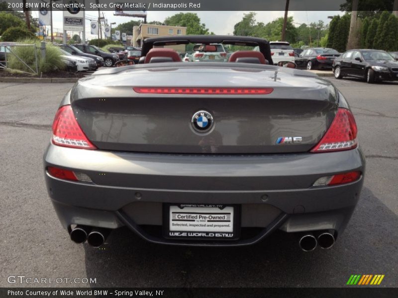 Space Grey Metallic / Indianapolis Red 2008 BMW M6 Convertible