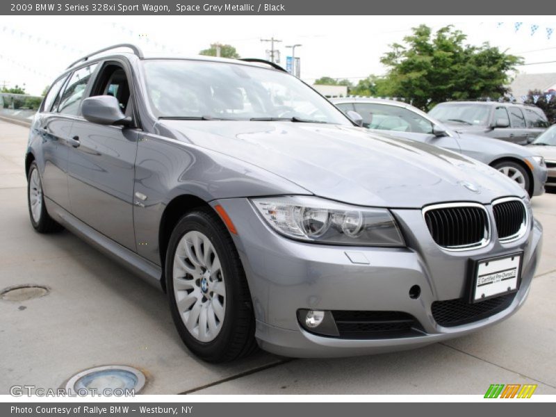 Space Grey Metallic / Black 2009 BMW 3 Series 328xi Sport Wagon