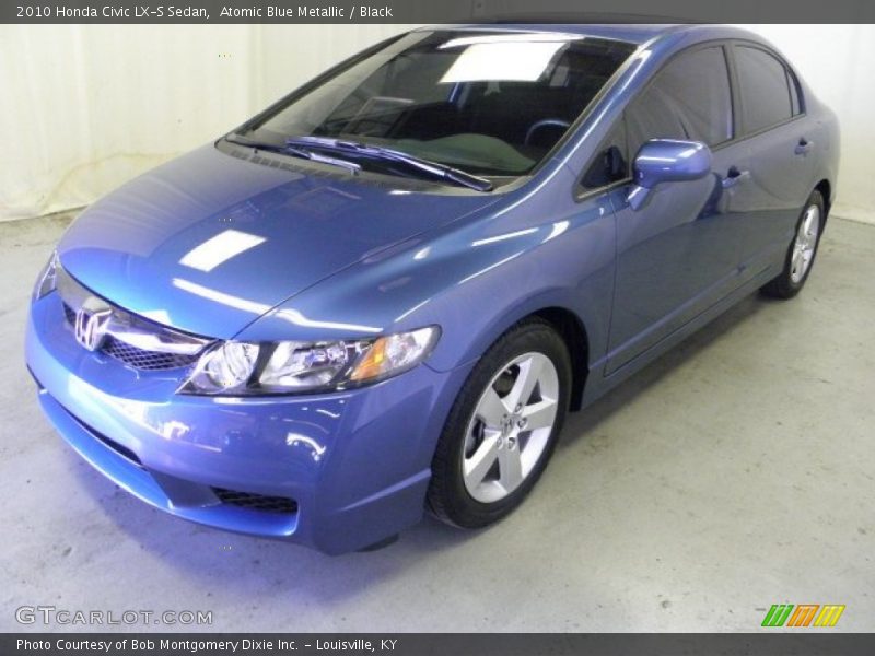 Atomic Blue Metallic / Black 2010 Honda Civic LX-S Sedan