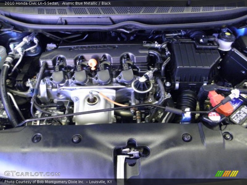 Atomic Blue Metallic / Black 2010 Honda Civic LX-S Sedan