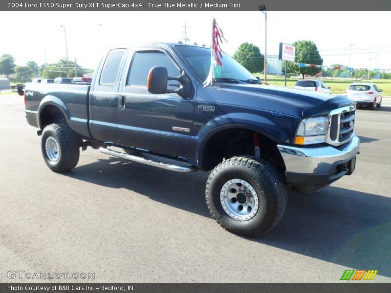 True Blue Metallic / Medium Flint 2004 Ford F350 Super Duty XLT SuperCab 4x4