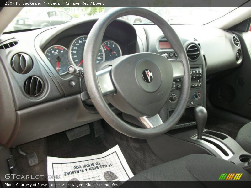Crimson Red / Ebony 2007 Pontiac Grand Prix Sedan