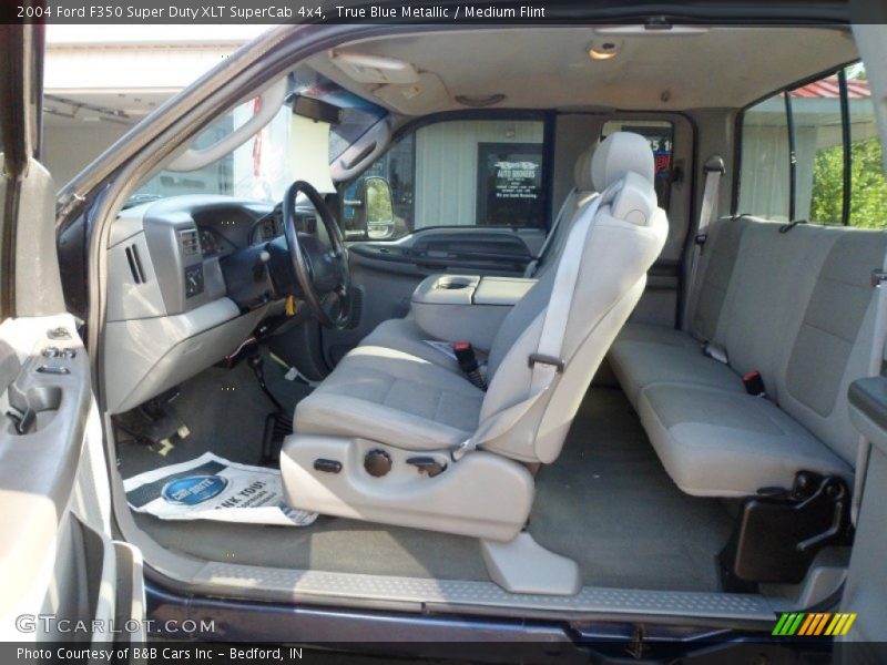  2004 F350 Super Duty XLT SuperCab 4x4 Medium Flint Interior