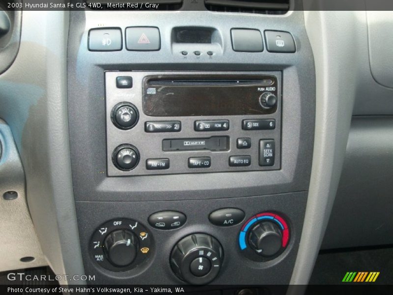 Merlot Red / Gray 2003 Hyundai Santa Fe GLS 4WD
