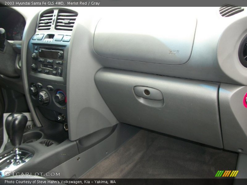 Merlot Red / Gray 2003 Hyundai Santa Fe GLS 4WD