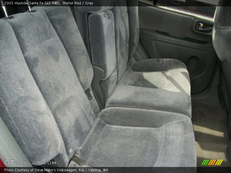 Merlot Red / Gray 2003 Hyundai Santa Fe GLS 4WD