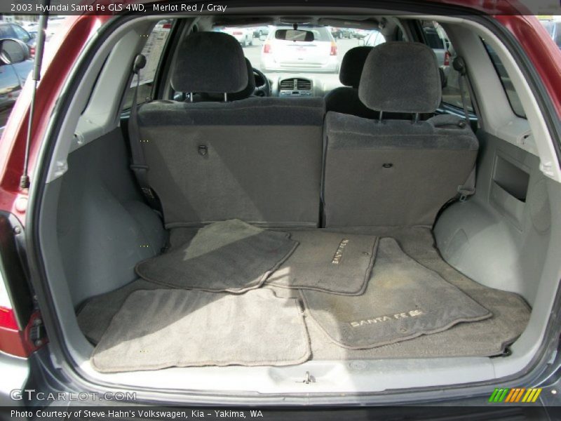 Merlot Red / Gray 2003 Hyundai Santa Fe GLS 4WD