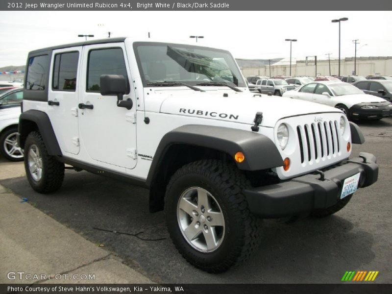 Bright White / Black/Dark Saddle 2012 Jeep Wrangler Unlimited Rubicon 4x4